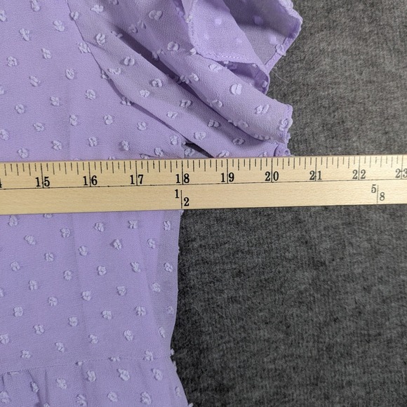 Altard State Purple‎ Embroidered Baby Doll Dress Lined Romantic Coquette Size M - Picture 5 of 10